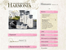 Tablet Screenshot of hoitolaharmonia.fi